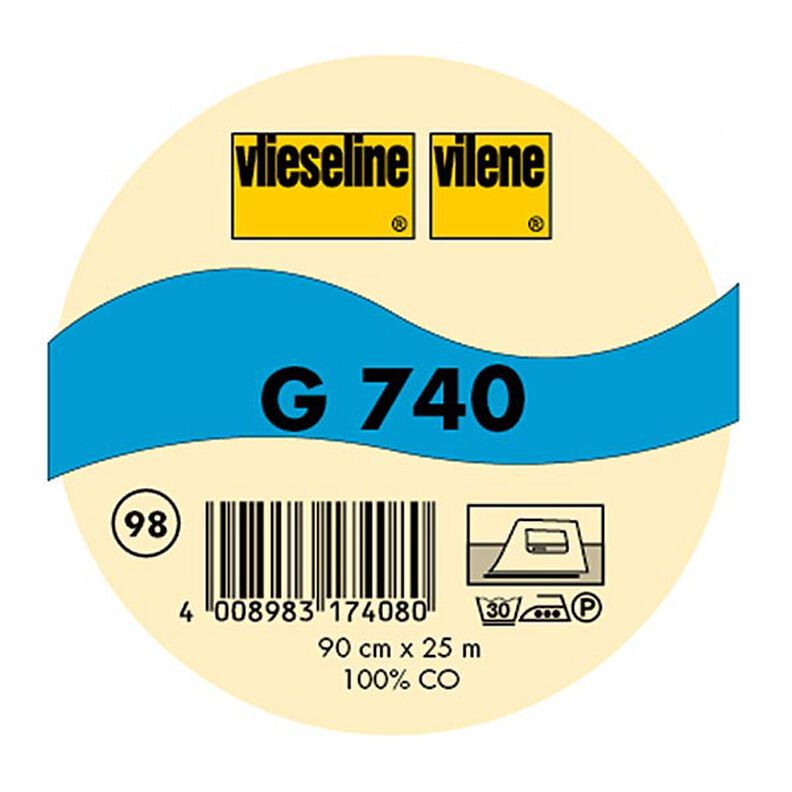 G 740 Plankvlieseline | Vlieseline – zwart,  image number 2