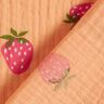 Mousseline/dubbel gehaakte stoffen Aardbeien – perzik,  thumbnail number 4