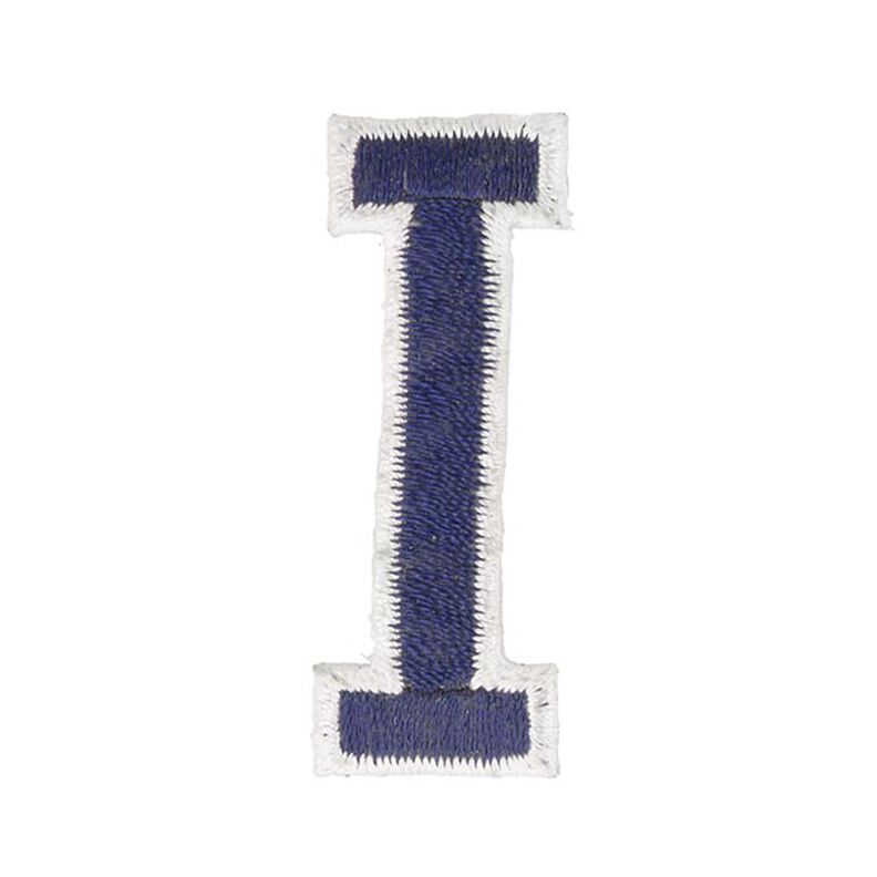 Applicatie letter I [ Hoogte: 4,6 cm ] – marineblauw,  image number 1