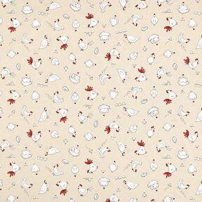 Decostof Half panama kippen – natuur, 