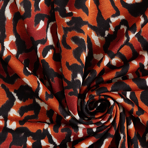 Romaniet jersey abstract luipaardpatroon – terracotta, image number 3