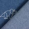 Jeansstof stretch Origami dinosaurussen – jeansblauw,  thumbnail number 4