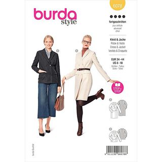 Jurk, Burda 6078 | 34-44, 