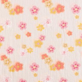 Mousseline/dubbel gehaakte stoffen Grote bloemen Digitaal printen – roos, 