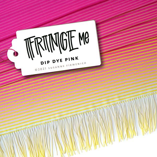 FRINGE ME Dip Dye Pink – intens roze | Albstoffe | Hamburger Liebe, image number 7
