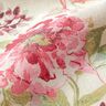 Decostof Canvas Aquarel bloemen – lichtbeige/framboos,  thumbnail number 2