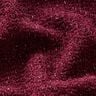 Chenille Breijacquard Glitter – bordeauxrood/zilver metallic,  thumbnail number 2