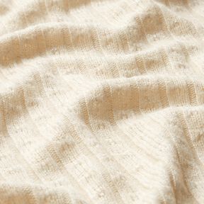 Breistof Ajour elegante glitterstrepen – creme, 