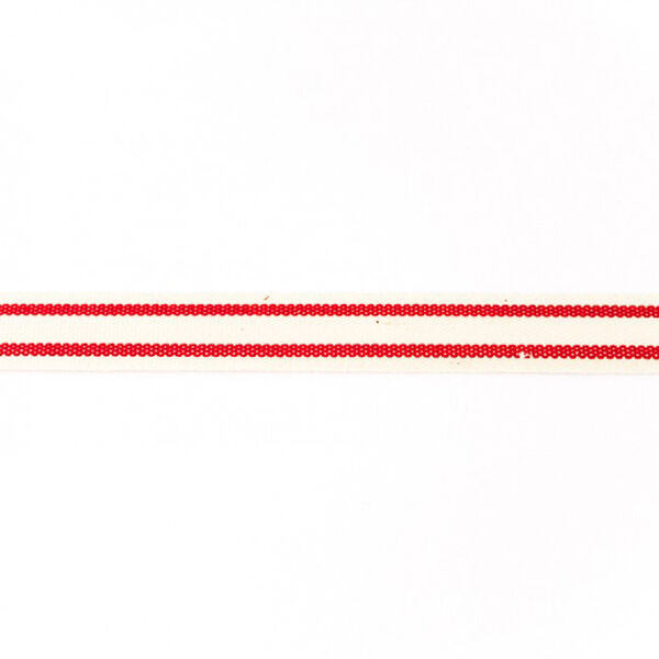 Webband Katoen Strepen – rood,  image number 1