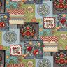 Decostof Gobelin Jeanspatchwork – lichtbeige/jeansblauw,  thumbnail number 1
