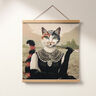 Panel Gobelin Elegante kat – donkerbeige/zwart,  thumbnail number 7