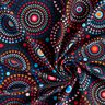 Badpakstof Mandala – zwart blauw/vuurrood,  thumbnail number 3