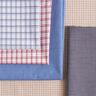 Overhemdenstof offsetruit – wit/marineblauw,  thumbnail number 5