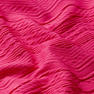 Jacquard jersey zigzag – intens roze, 