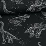 Katoenjersey Dino contouren | Glitzerpüppi – zwart/wit,  thumbnail number 2