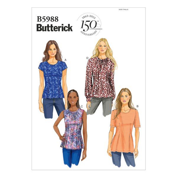 Top, Butterick 5988|42 - 50, image number 1