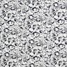 Viscose-linnen-mix Abstracte bloemen – wit/nachtblauw,  thumbnail number 1