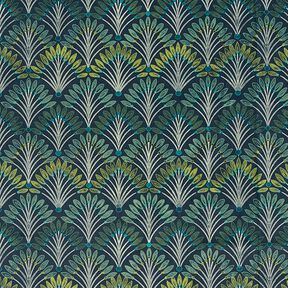 Decoratiefluweel elegante compartimenten – petroleum, 