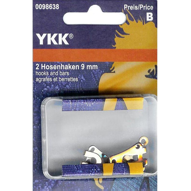 Broekhaken 1 – zilver | YKK,  image number 1