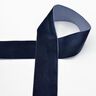 Fluweelband Effen [36 mm] – marineblauw,  thumbnail number 1