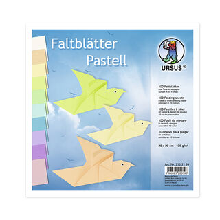 Gekleurd papier mappen Pastel 20cm x20cm [130g/m²], 100 Blad, 