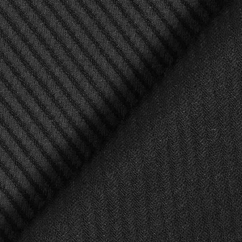 Kostuumstof diagonale structuur – zwart,  image number 4