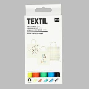 Set textielstiften “Basic” | RICO DESIGN, 