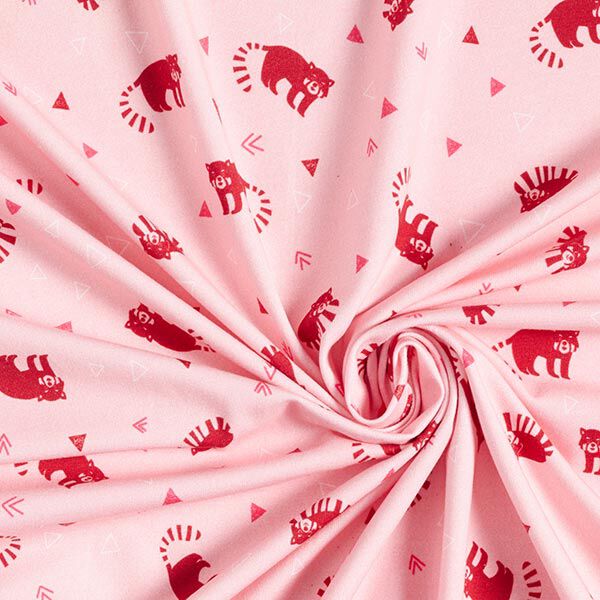 GOTS Katoenjersey Kleine panda | Tula Kids – roze, image number 3