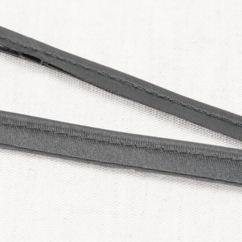 Satijn Paspelband [10 mm] – grijs,  image number 1