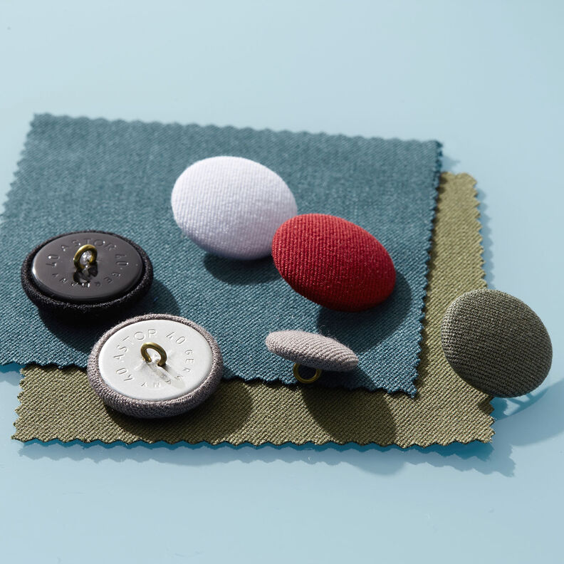 Beklede knoop, Bi-Stretch Gabardine – olijf,  image number 2