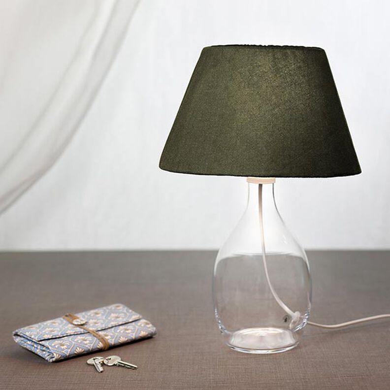 Ramie Linnen stof stone washed, zware kwaliteit – donkerolijf,  image number 7