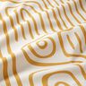 Decostof Half panama abstract gestreept patroon – mosterd/natuur,  thumbnail number 2