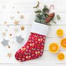 Katoenen stof Cretonne Honden met Kerstmis – rood,  thumbnail number 6
