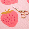 Mousseline/dubbel gehaakte stoffen Gigantische aardbei | by Poppy roos/pink,  thumbnail number 3