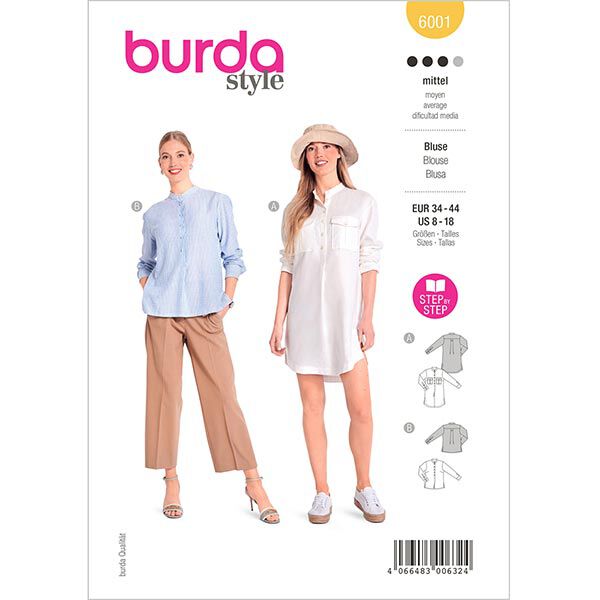 Blouse, Burda 6001 | 34 – 44, image number 1