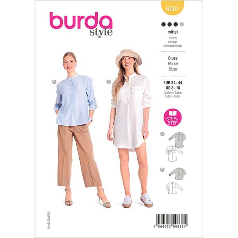 Blouse, Burda 6001 | 34 – 44,  image number 1