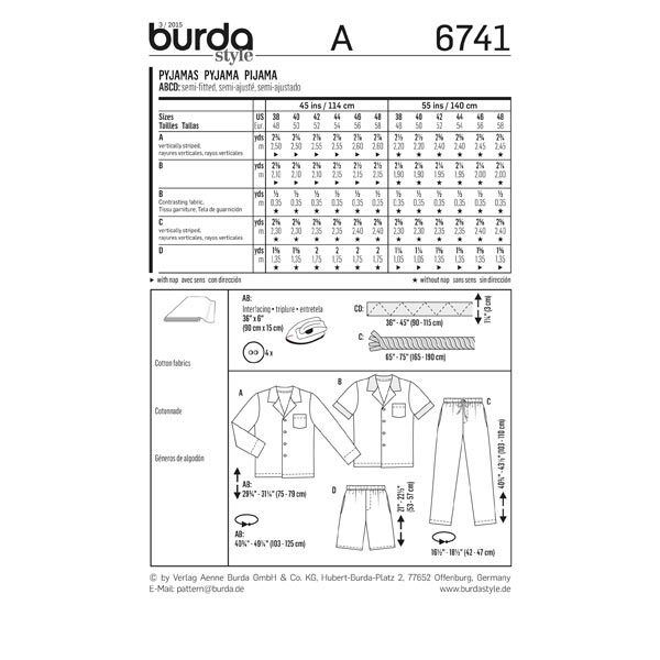 Pyjama, Burda 6741, image number 6