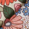 Katoenen stof Cretonne Popart bloemen – pistache/oudroze,  thumbnail number 4