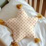GOTS Mousseline/dubbel gehaakte stoffen Boho ruitpatroon  | Poppy Fabrics – creme/kaneel,  thumbnail number 7