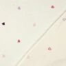 Teddy pluche geborduurde harten | Poppy Fabrics – ivoor/roos,  thumbnail number 4