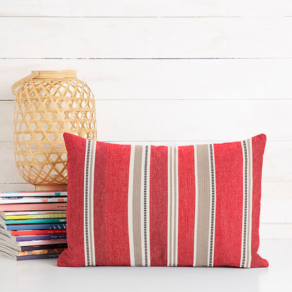 Decostof Jacquard Strepen – rood, image number 7