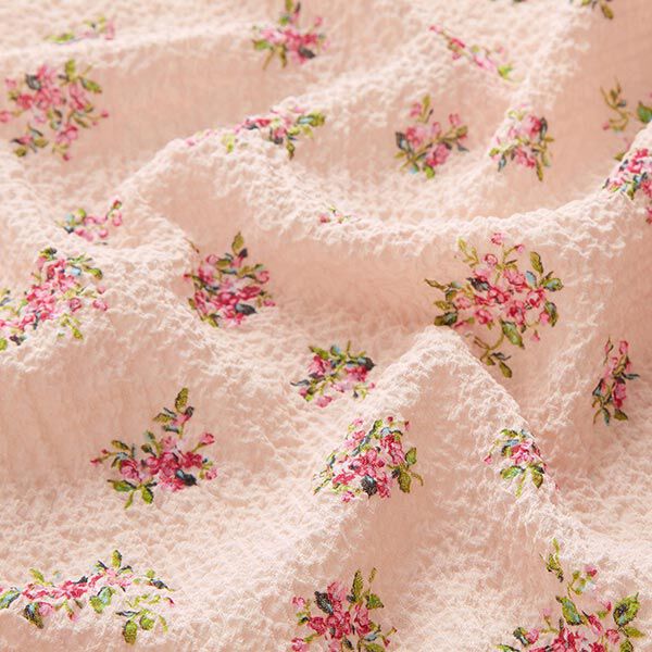 Crêpe chiffon kleine bloemenboeketten – roos, image number 2