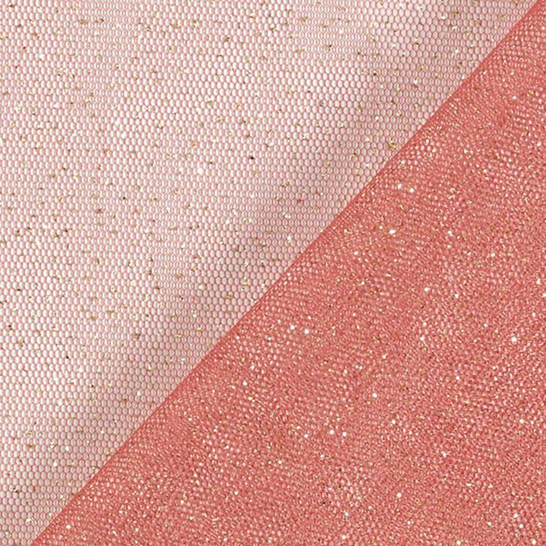 Glittertule royal – terracotta/goud,  image number 4