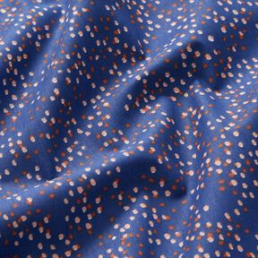 Katoenen stof Cretonne Stippen – indigo, 