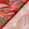 Strandkleding viscosestof pauwen en bloemen – oranje/roodbruin,  thumbnail number 4