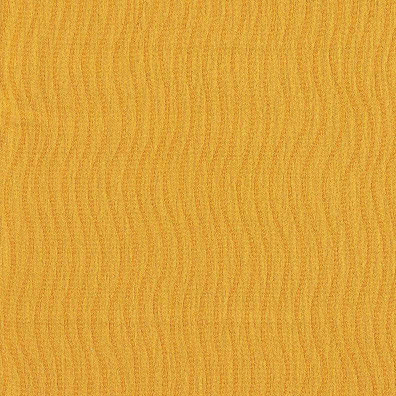 Linnen-katoen-mix Jacquard Golvenmotief – currygeel,  image number 5
