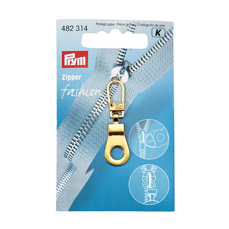 Fashion zipper oogje [ 41 x 12 mm ] | Prym – goud metalen,  image number 2
