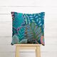 Decostof half panama botanisch – marineblauw,  thumbnail number 3