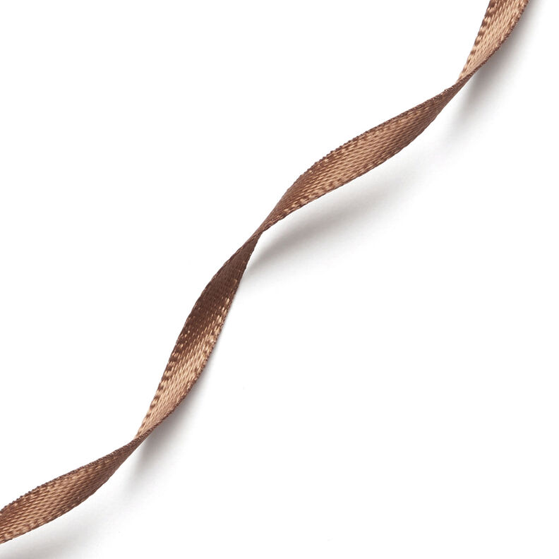 Satijnband [3 mm] – middelbruin,  image number 3