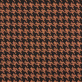 Viscosejersey &ndash; perzik sinaasappel/zwart | Stofrestant 50cm, 